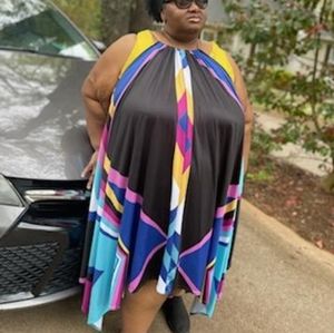 * new *sleeveless plus size chain dress 👗